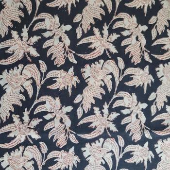 Preview: Bagru Hand Block Print aus Indien – FLORAL